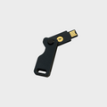 Czarne etui do klucza Yubikey 5 USB A obrotowe Lock Nest Orbit